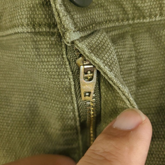 Levi's Shorts Mens 41 Green Chino White Tab Cotton Blend - Picture 6 of 16